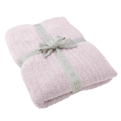 Solid Rib Marshmallow Blanket - Blush Pink