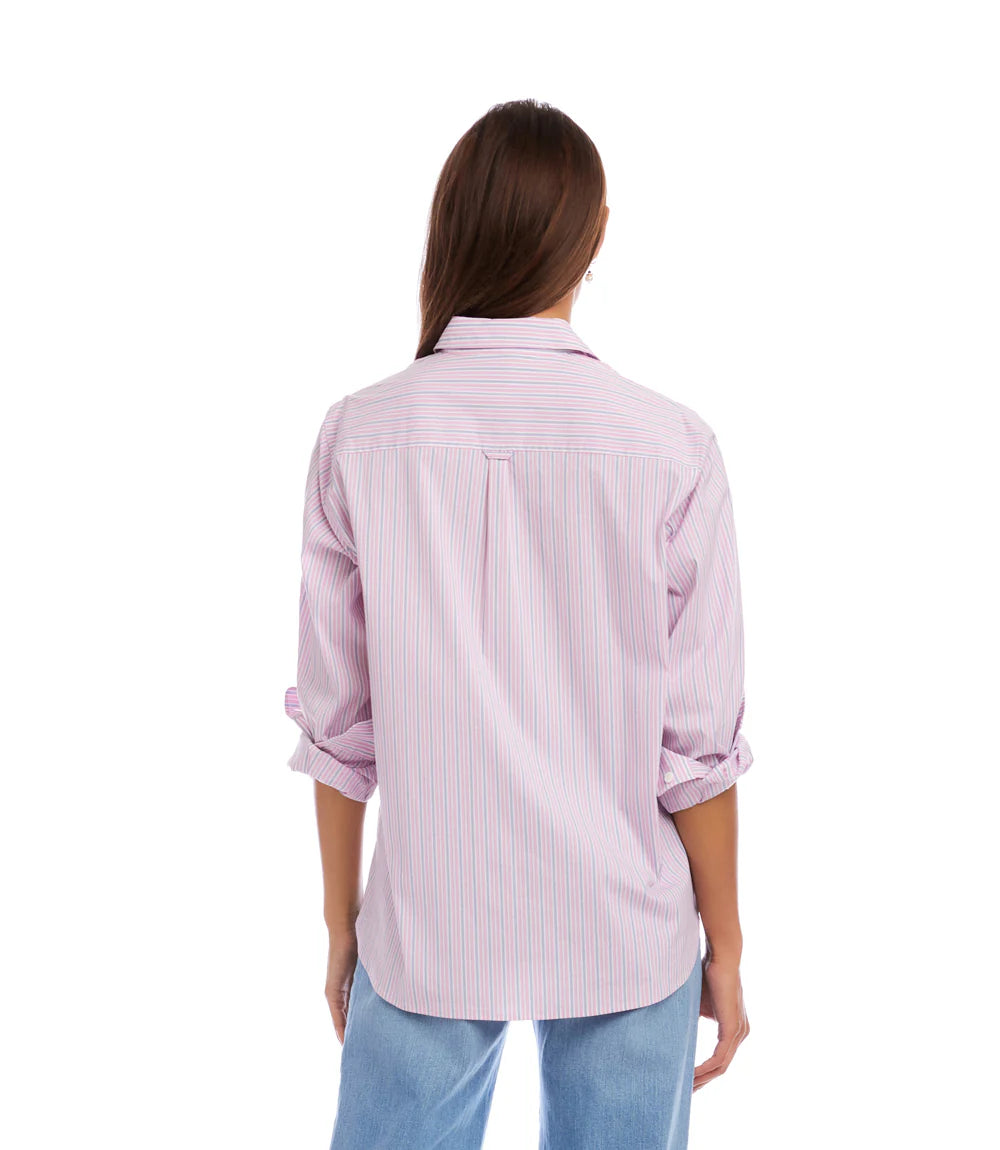 Striped Button Up Blouse
