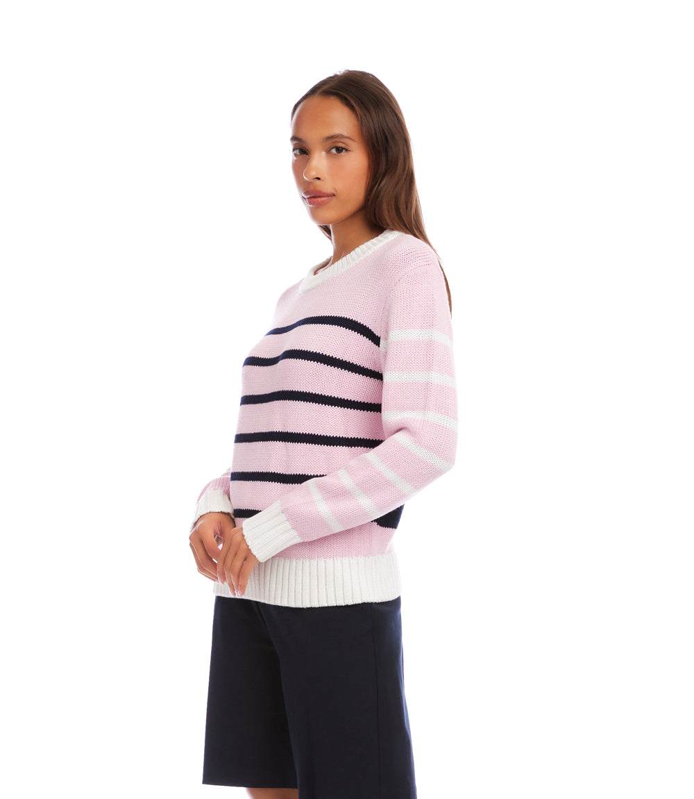 Stripe Crewneck Sweater