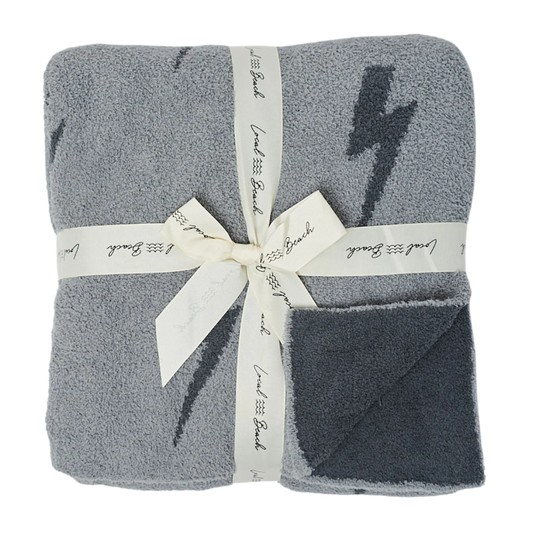 Lightning Bolt Luxe Home Blanket