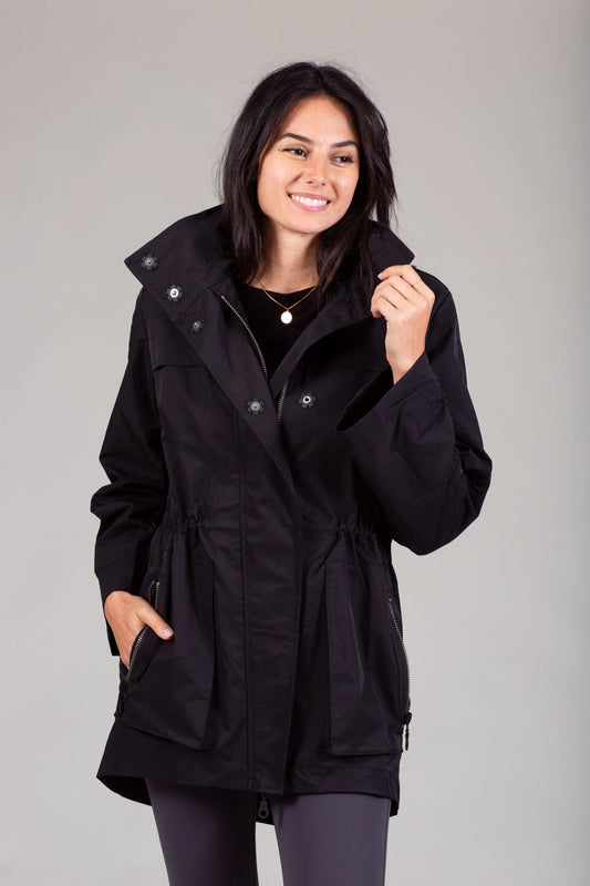 Crinkle Rain Jacket - Black