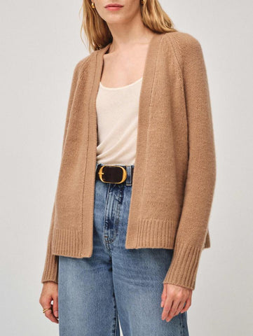 Cashmere Featherweight Open Cardigan