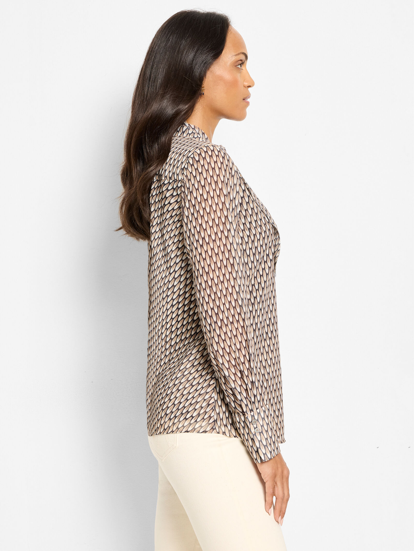 Abstract Chiffon Top