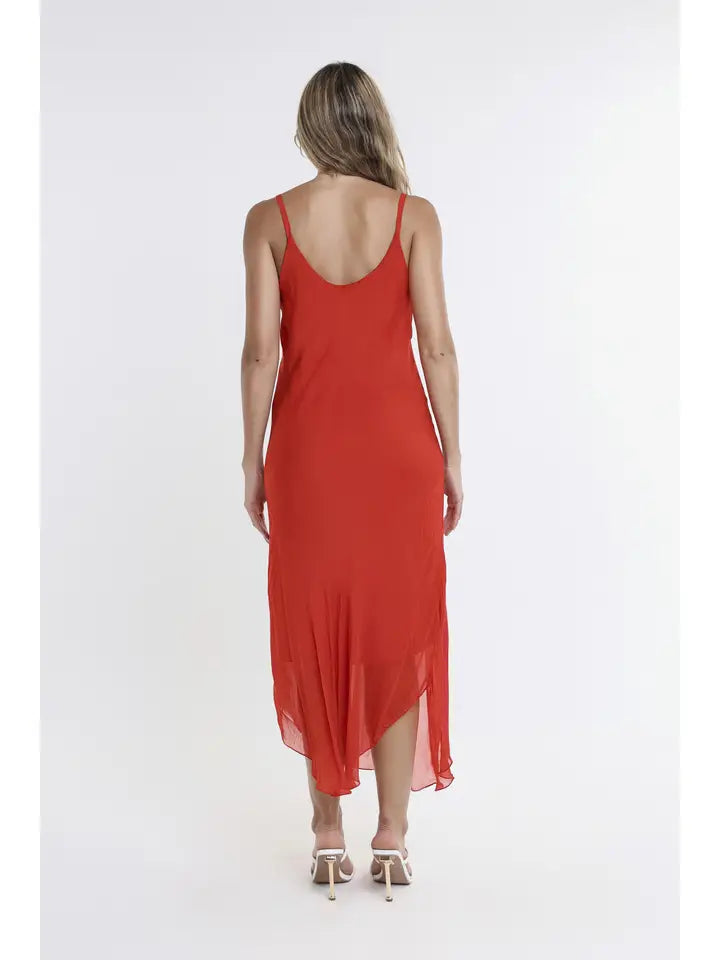 Rachel Silk Midi Dress