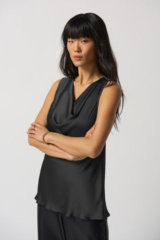 Cowl Neck Satin Top