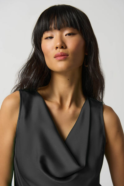 Cowl Neck Satin Top