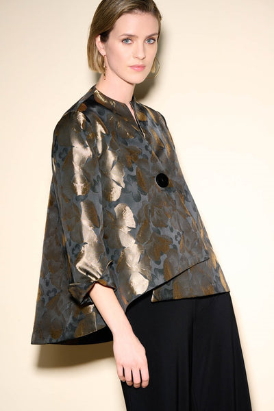 Mock Neck Swing Jacket