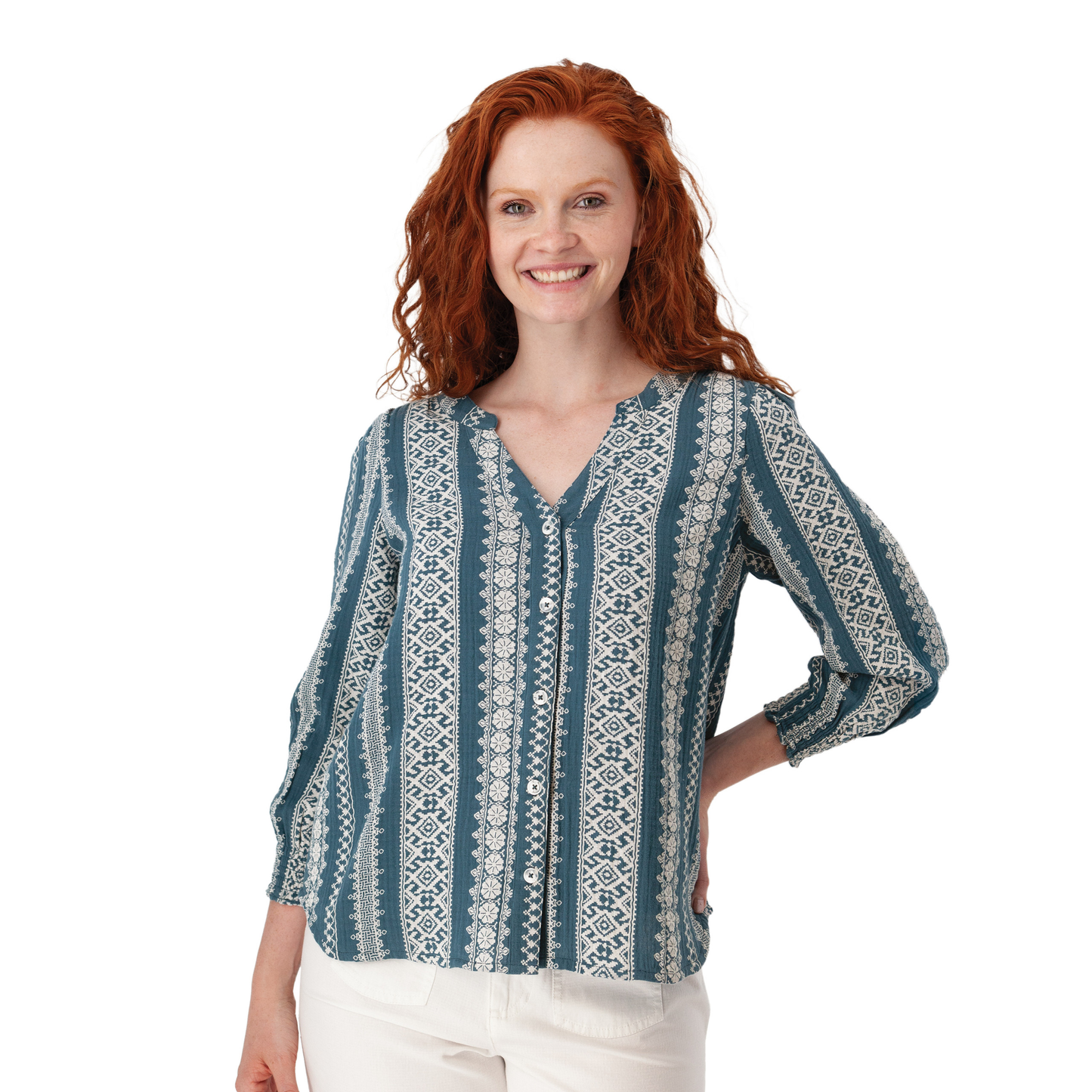 Anna Smocked Boho Blouse