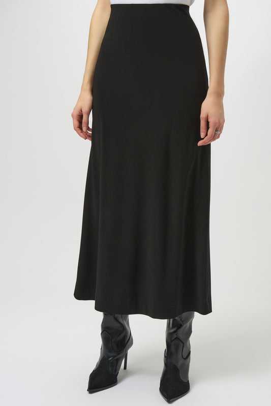 Silky Knit Pull On Maxi Skirt