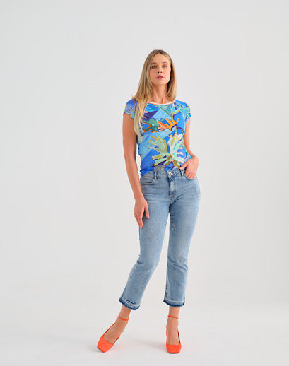 Short Sleeve Top - Palmetto