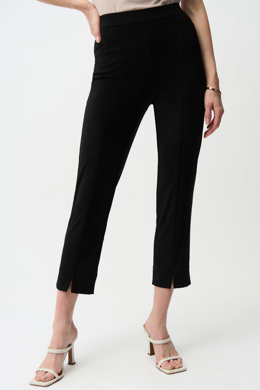 Silky Knit Pull On Crop Pants
