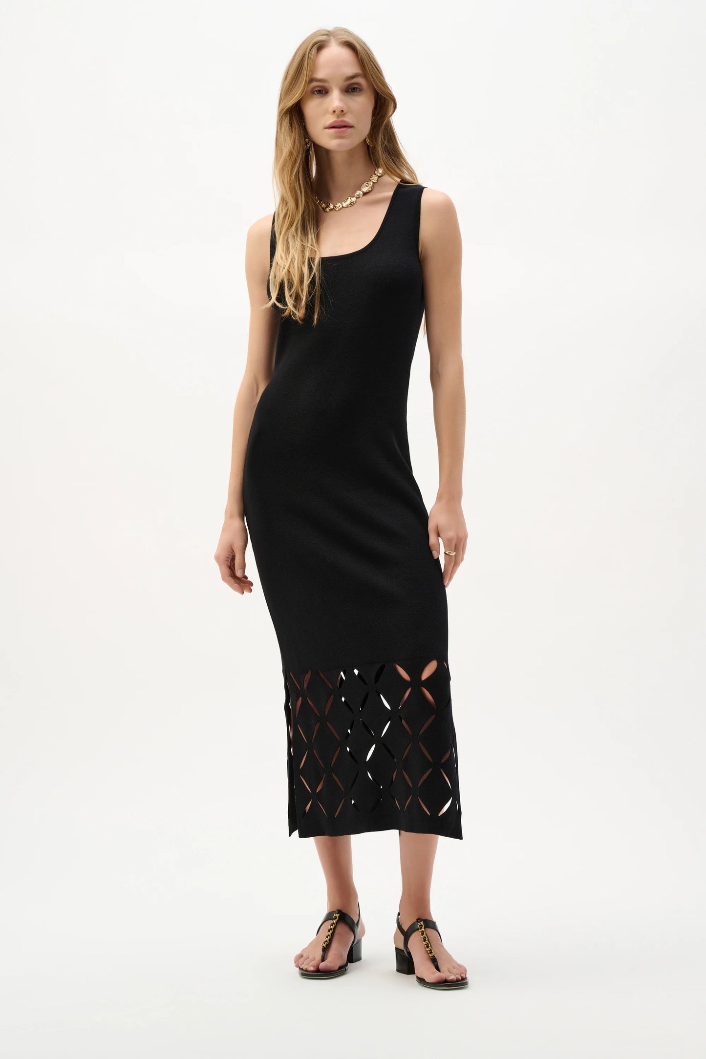 Viscose Sweater Knit Sleeveless Dress