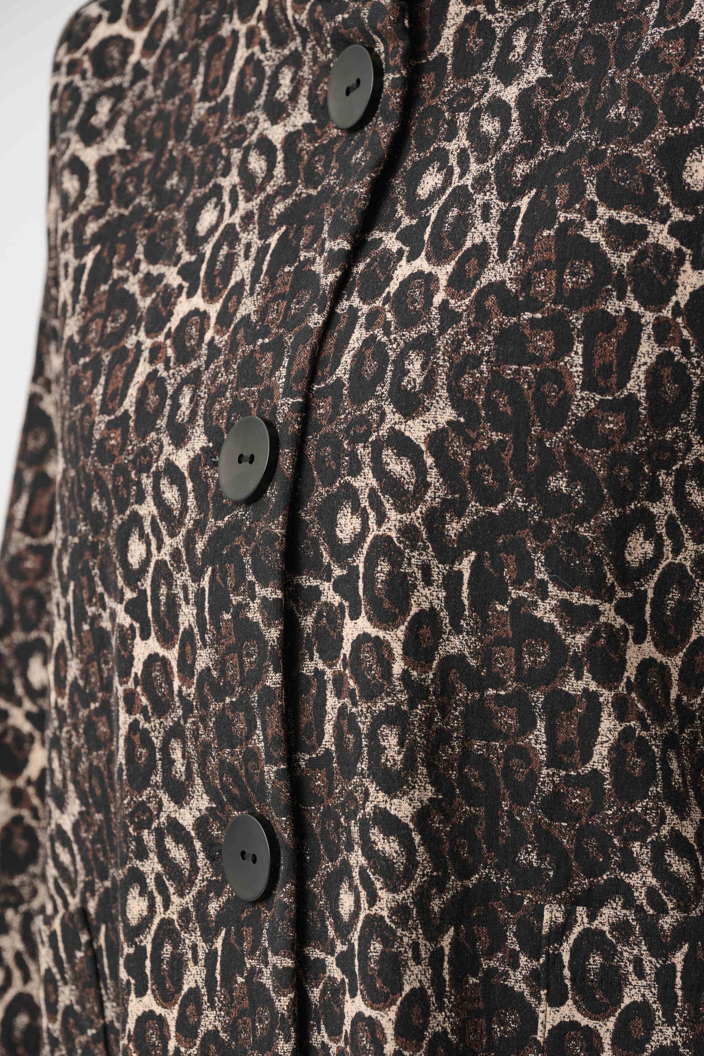 Jacquard Animal Print Trapeze Jacket