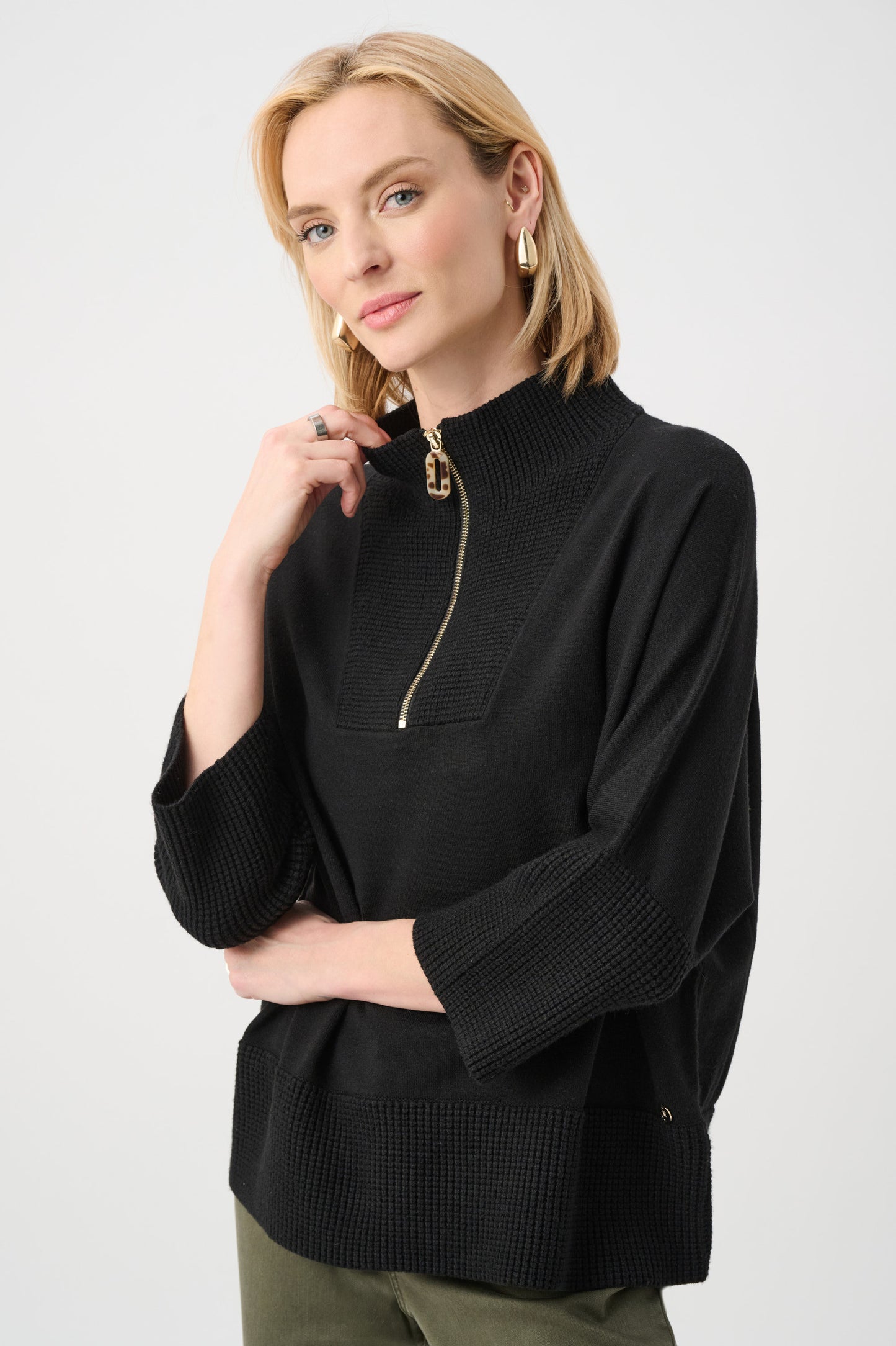 Brushed Funnel Neck Sweater