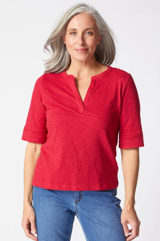 Split Neck Tee