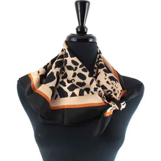 Animal Print Lightweight Square Scarf