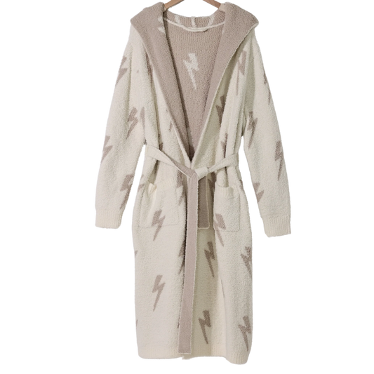 Hooded Lightning Bolt Luxe Robe