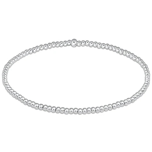Classic 2mm Bead Bracelet - Sterling