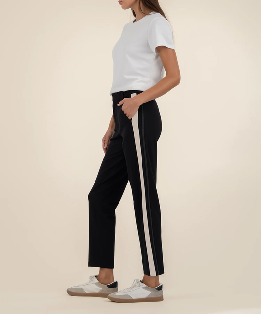 Fay High Rise Straight Leg with Side Inset