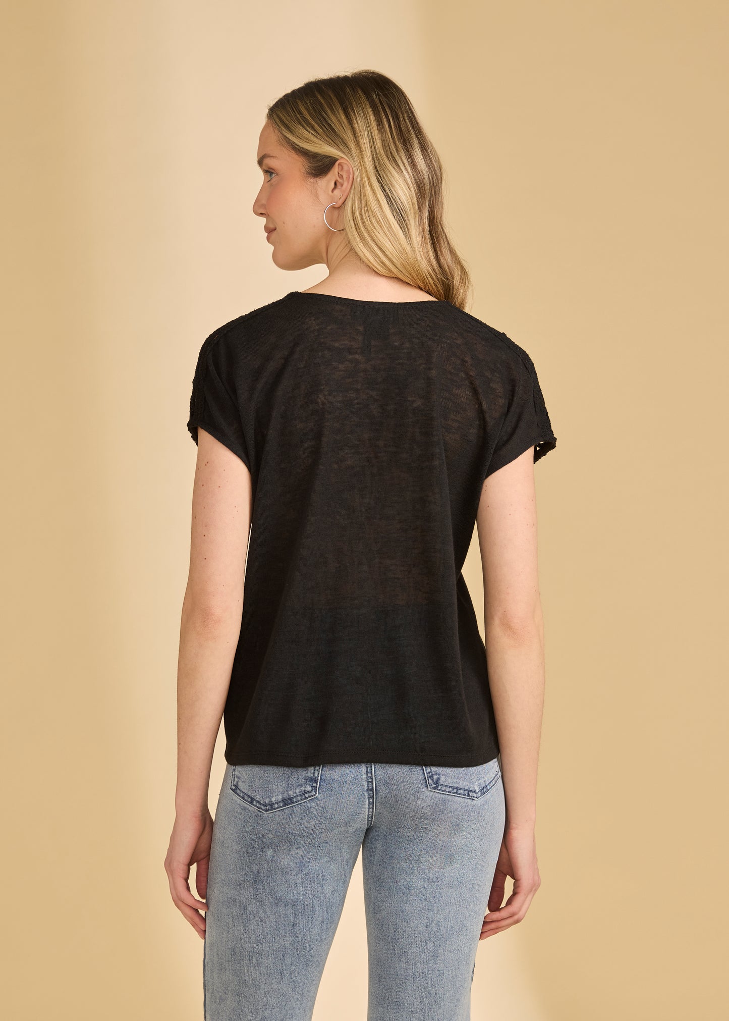 Short Sleeve V-Neck Top