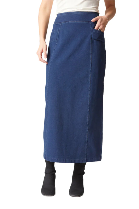 Stonewash Straight Skirt