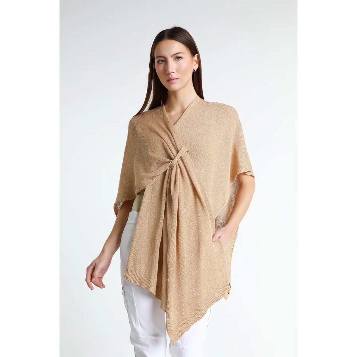 Aliya Mutli Way Cotton Wrap - Camel
