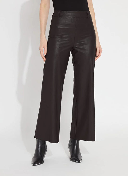 Vegan Leather Wide Leg