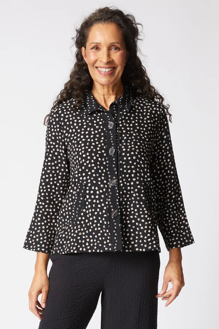 Express Dot Mix Pleat Back Jacket