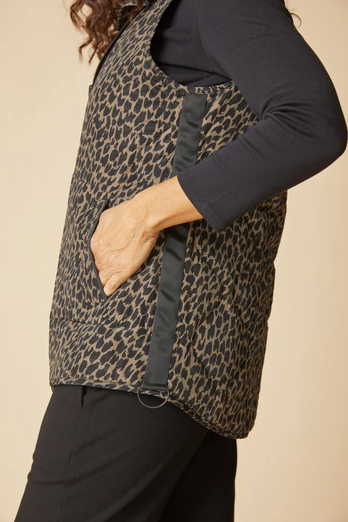 Reversible Print Quilt Puffer Vest