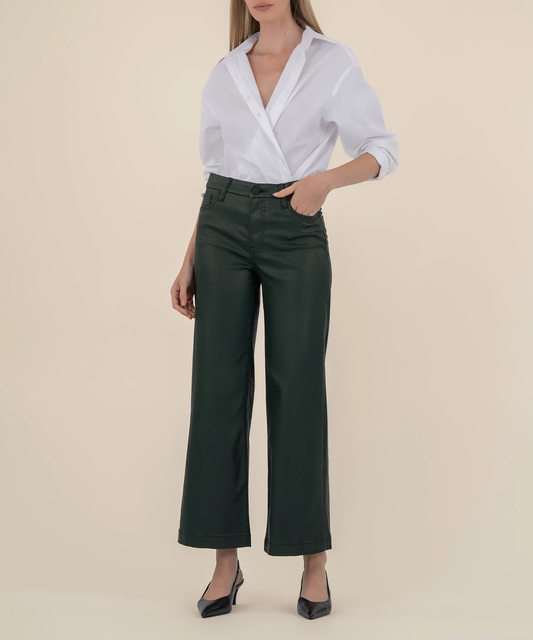 Meg Coated Hi Rise Wide Leg