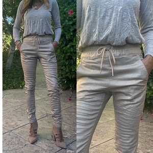 Shely Beige / Gold Pant