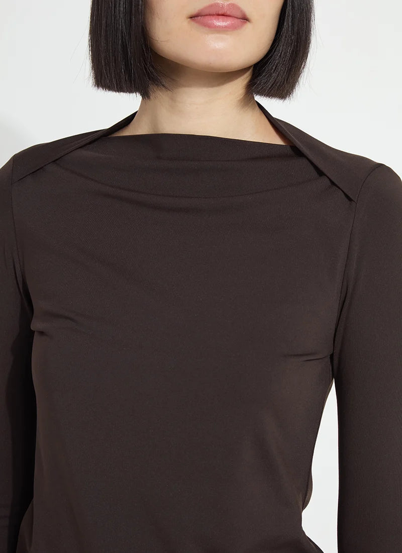 Electra Crossed Boatneck Top