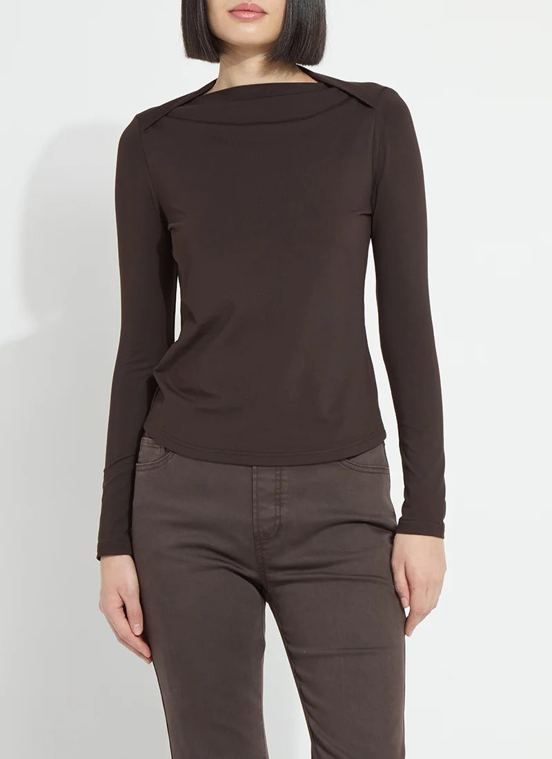 Electra Crossed Boatneck Top