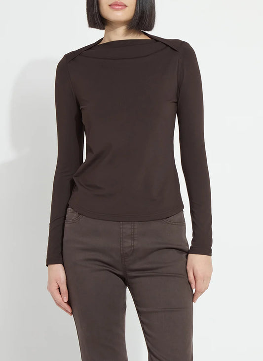Electra Crossed Boatneck Top