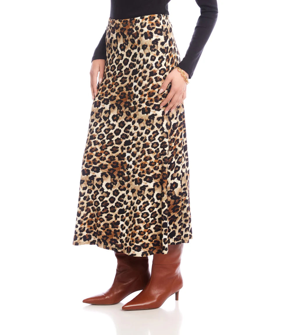 Side Slit Midi Skirt