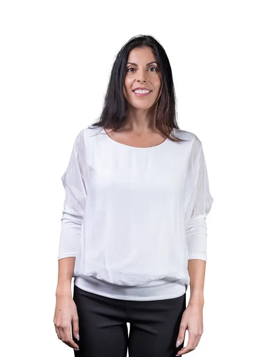 Rosa Silk Banded Blouse