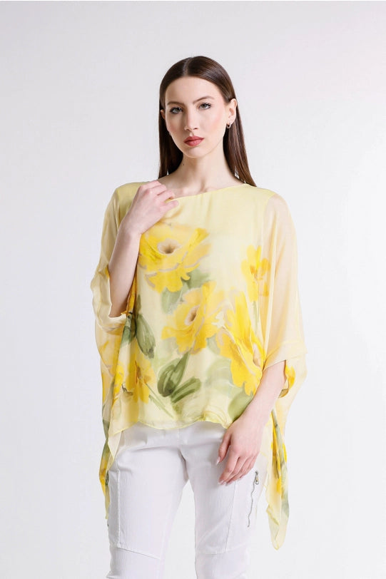 Sofia Gardenia Silk Caftan