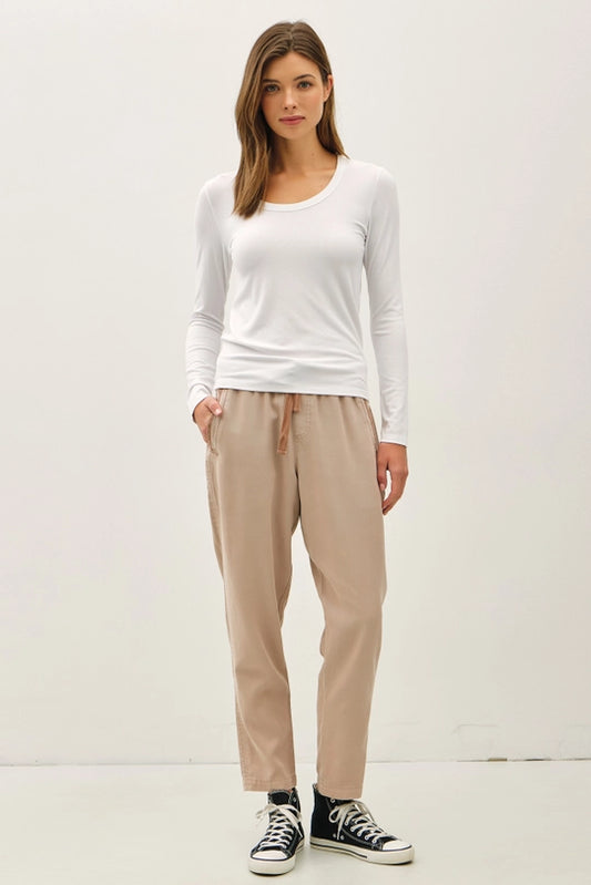 Ultra Soft Long Sleeve Scoop Neck Tee