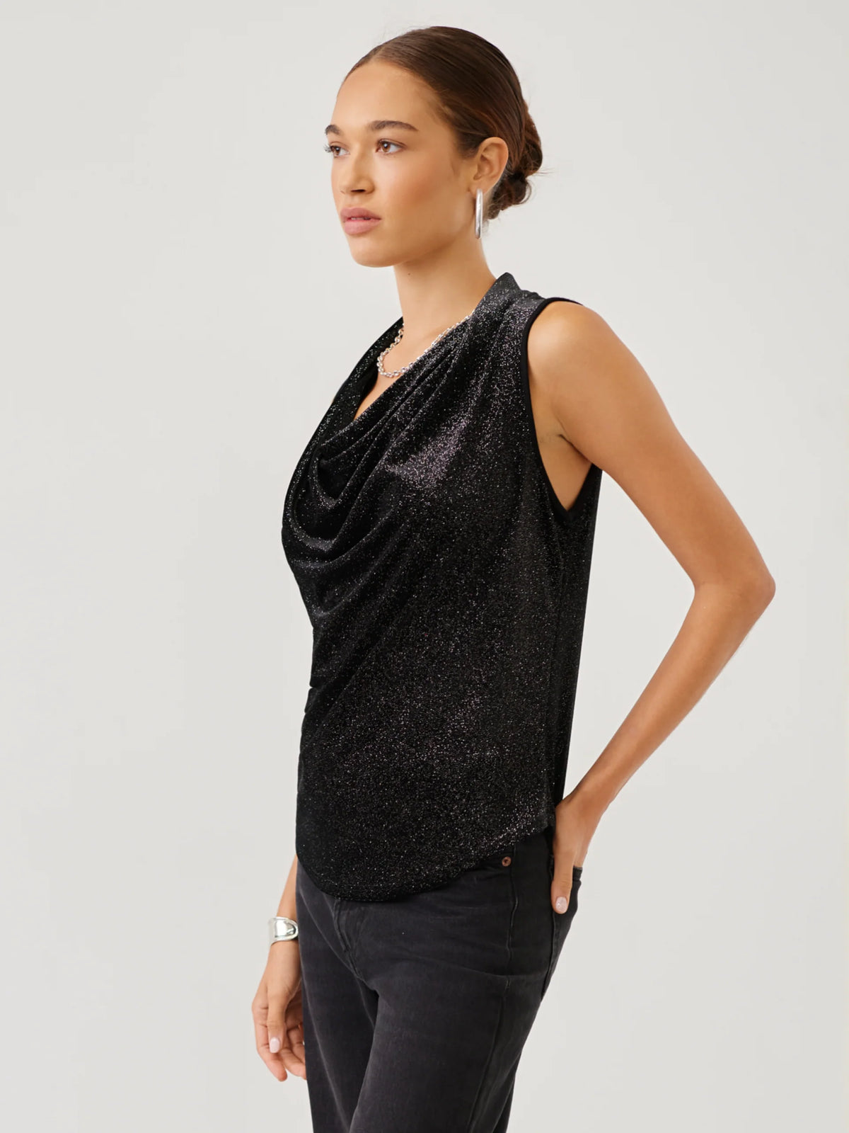 Elisa Drape Neck Top