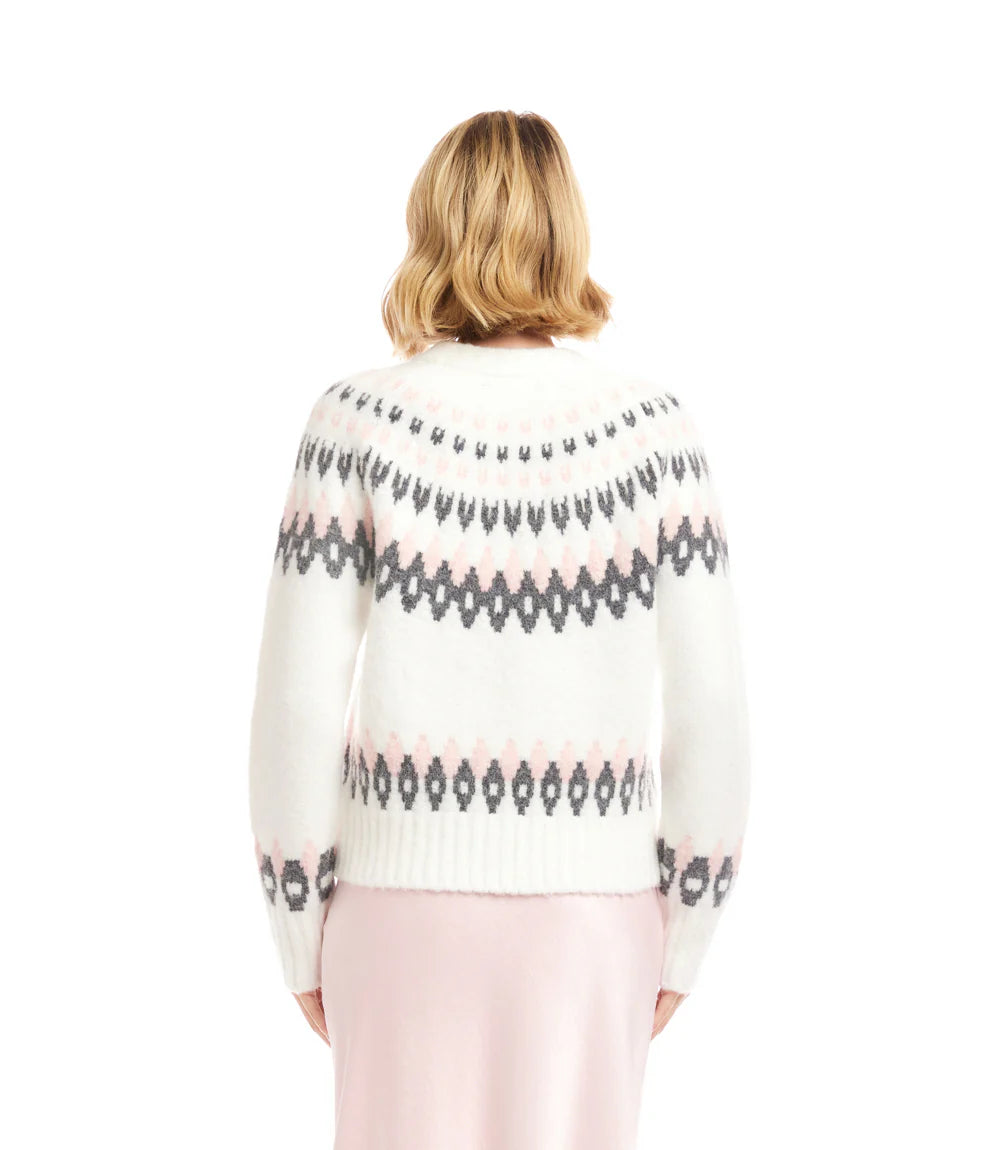 Jacquard Crewneck Sweater