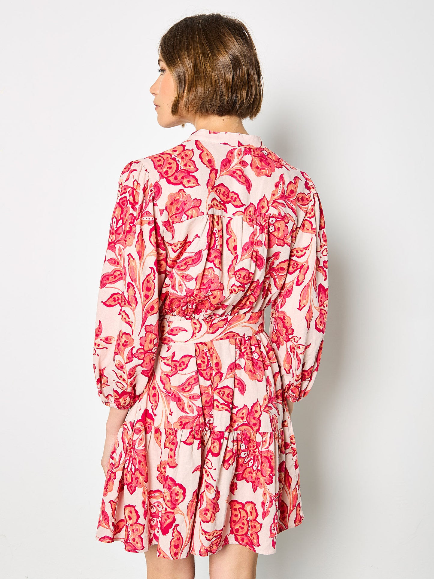 Boho Painterly Sarasa Print Dress