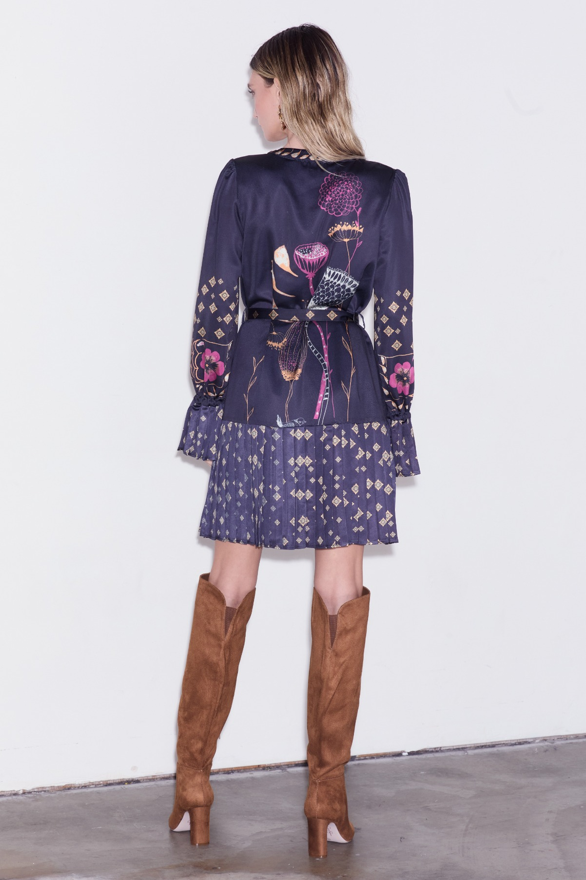 Dakoa Engineer Print Mini Dress