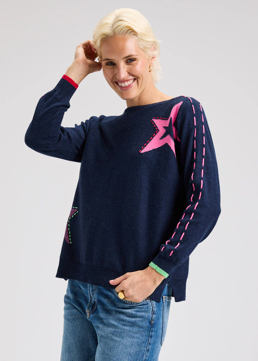 Threaded Star Sweater