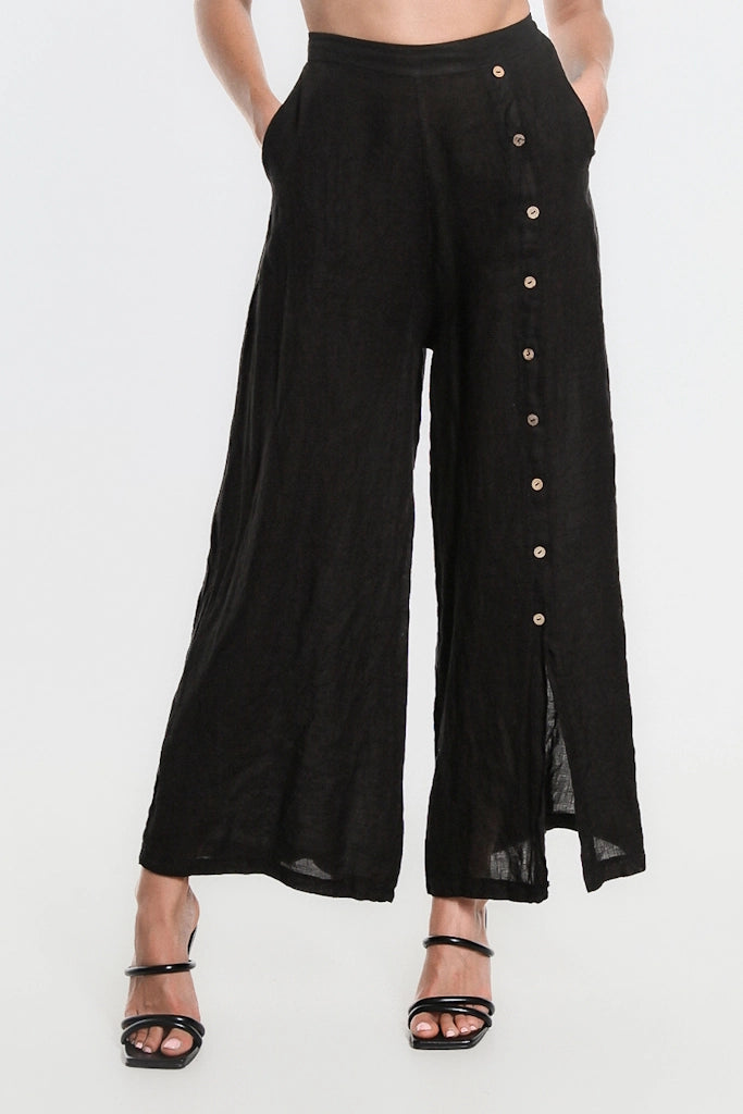 Gracelynn Button Linen Pant
