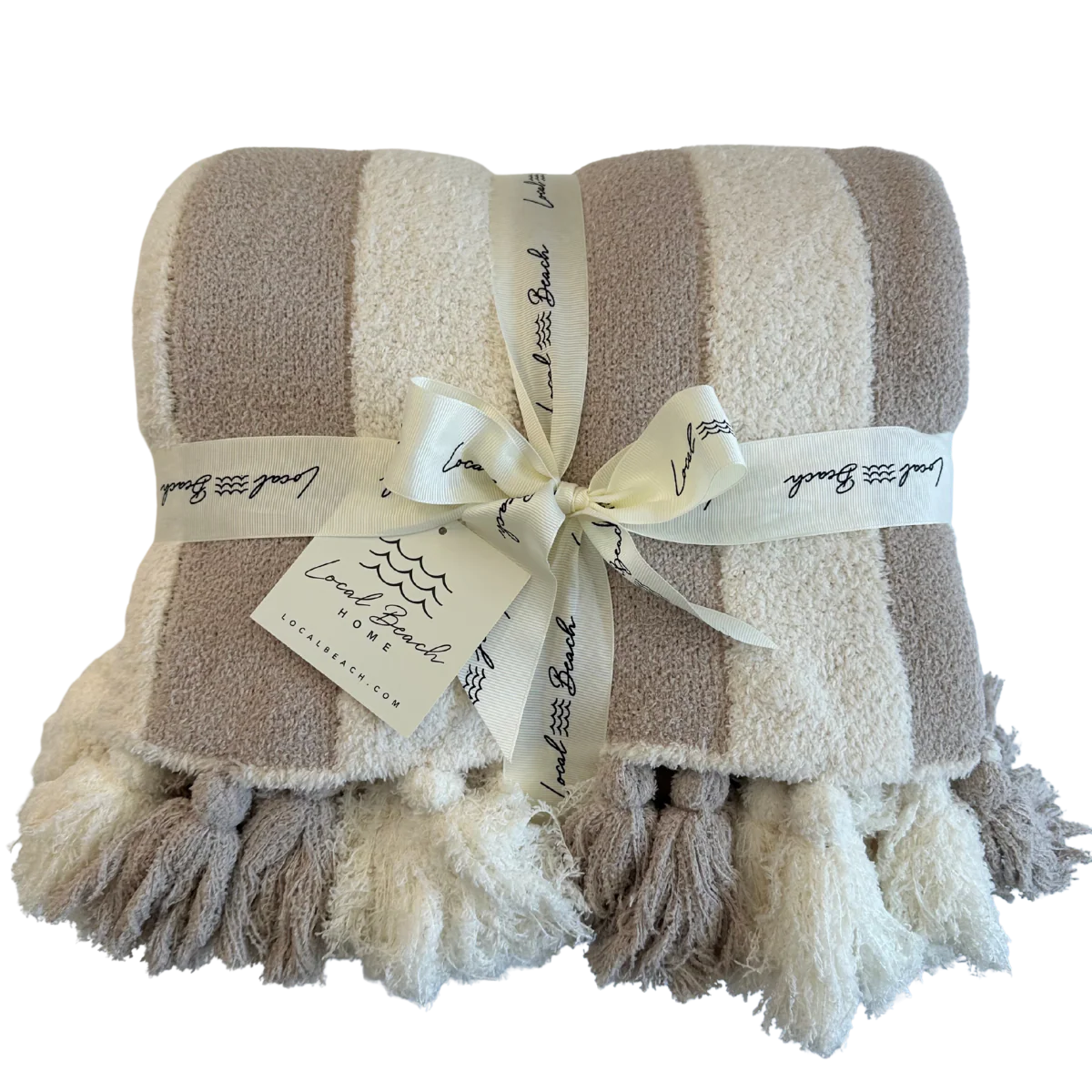 Striped Luxe Blanket w/ Tassels