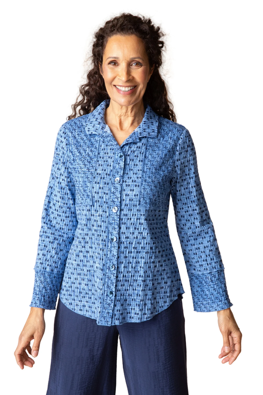 Mix & Match Geo Seamed Tunic