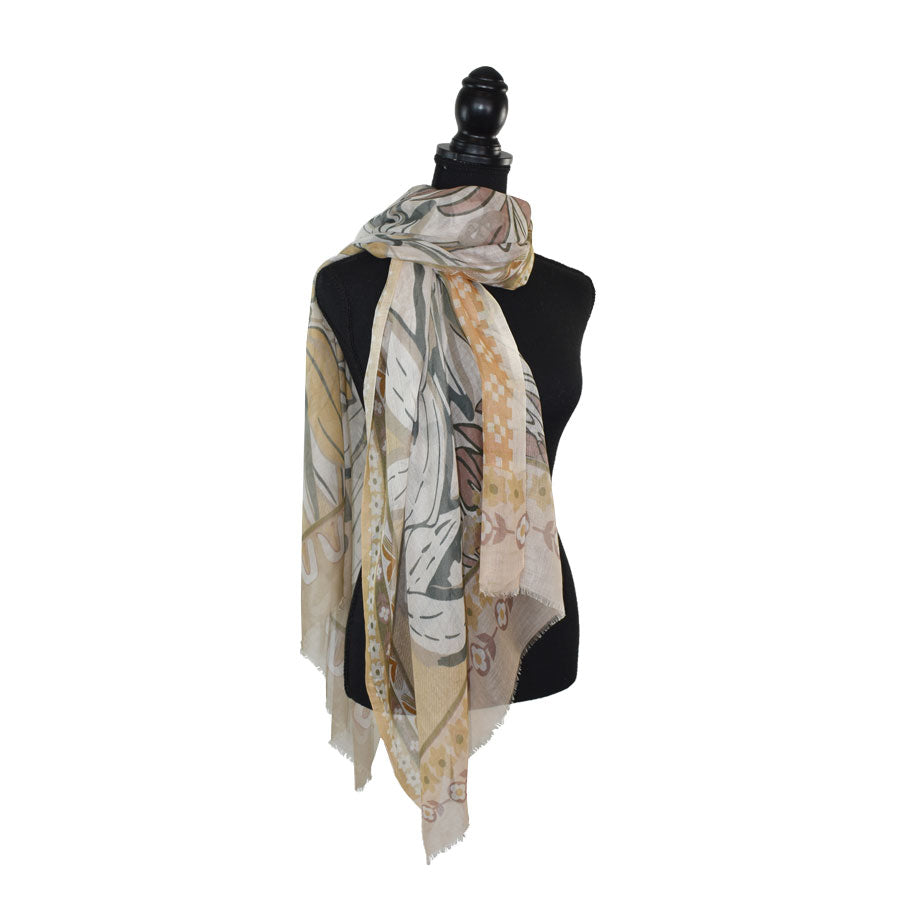 Patience Sunflower Motif Scarf
