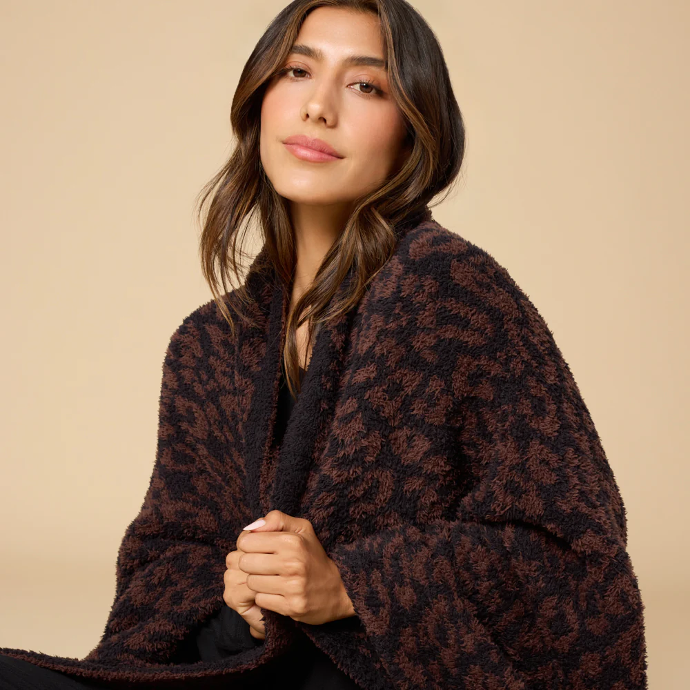 Marshmallow Leopard Blanket