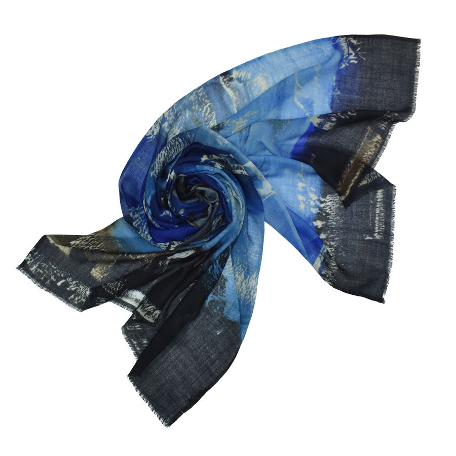 Brynlee Wool Scarf -Blue