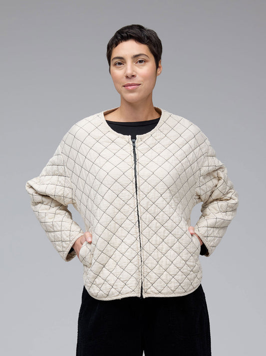 Quilted Bomber Jacket